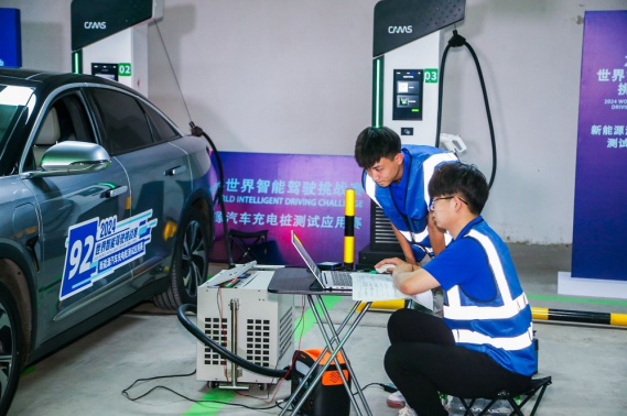 开迈斯480kW超充产品参赛测试现场